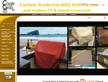 Tablet Screenshot of covergrillsetc.com